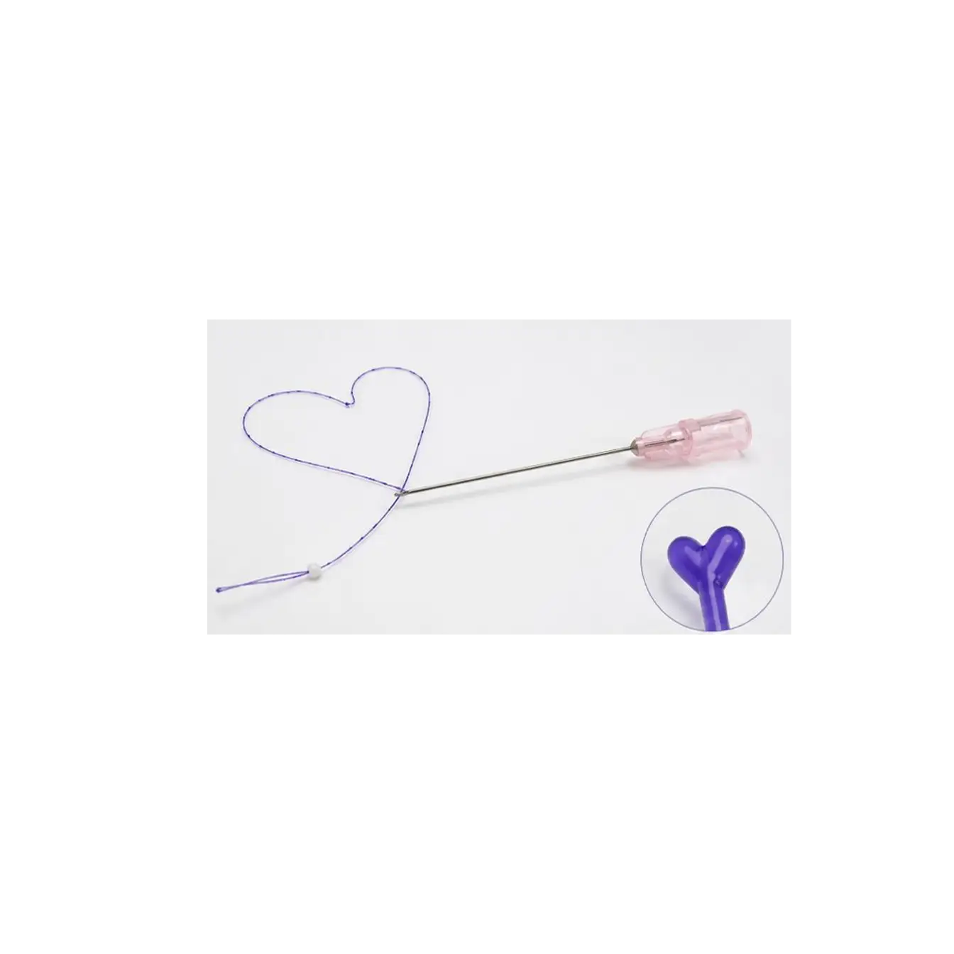 PDO Cannula Heart 19G 60mm-130mm Fox Eye — zdjęcie 1